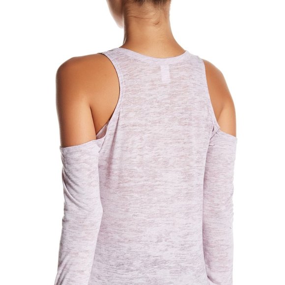 ALTERNATIVE Long Sleeve Cold Shoulder Tee Sz XS - Picture 2 of 7